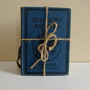 Vintage Books Bundle of 3 The Treasury Readers Student Teacher Books 1930s 1940s